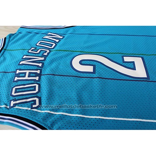 Maillot Charlotte Hornets Larry Johnson #2 Retro Bleu